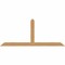 Ekena Millwork Portland Timber Gable Bracket, Western Red Cedar, 96"W x 40"H x 1 1/2"D x 5 1/2"F, 10/12 Pitch GBW096X40X0206POR00SWR - alternate 1